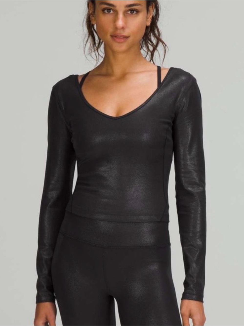 Lululemon Align Long Sleeve Shirt *Shine
Radiate Foil Print Black size 4